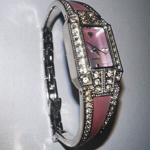 Elegant Silver and Pink Women's Watch